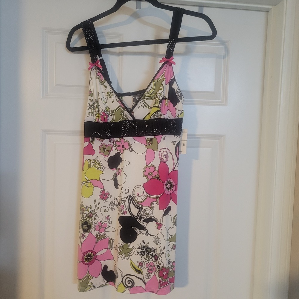 Bisou Bisou Intimates- Y2k Michele Bohbot - Paisley Lingerie- Size M Women's